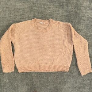 Sage Women's Crop Sweater in Soft Beige